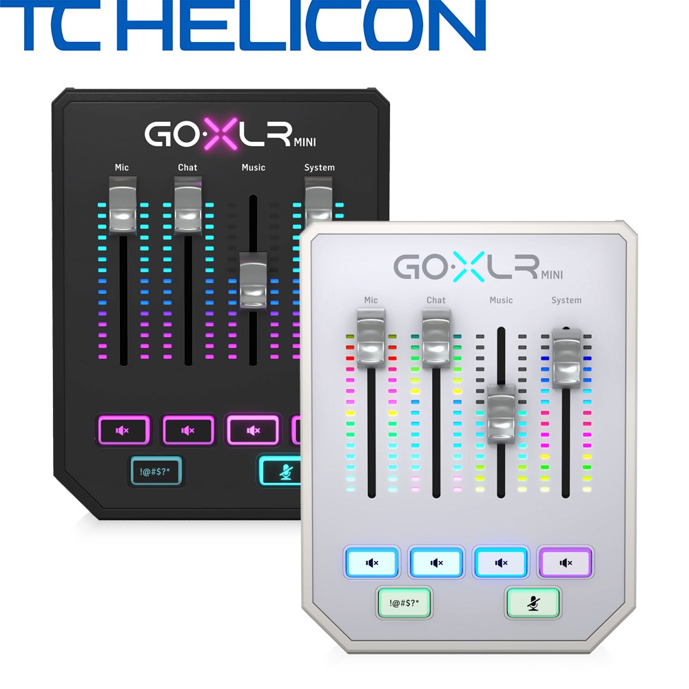 TC HELICON GoXLR MINI 直播混音器-黑.白/兩色任選/原廠公司貨
