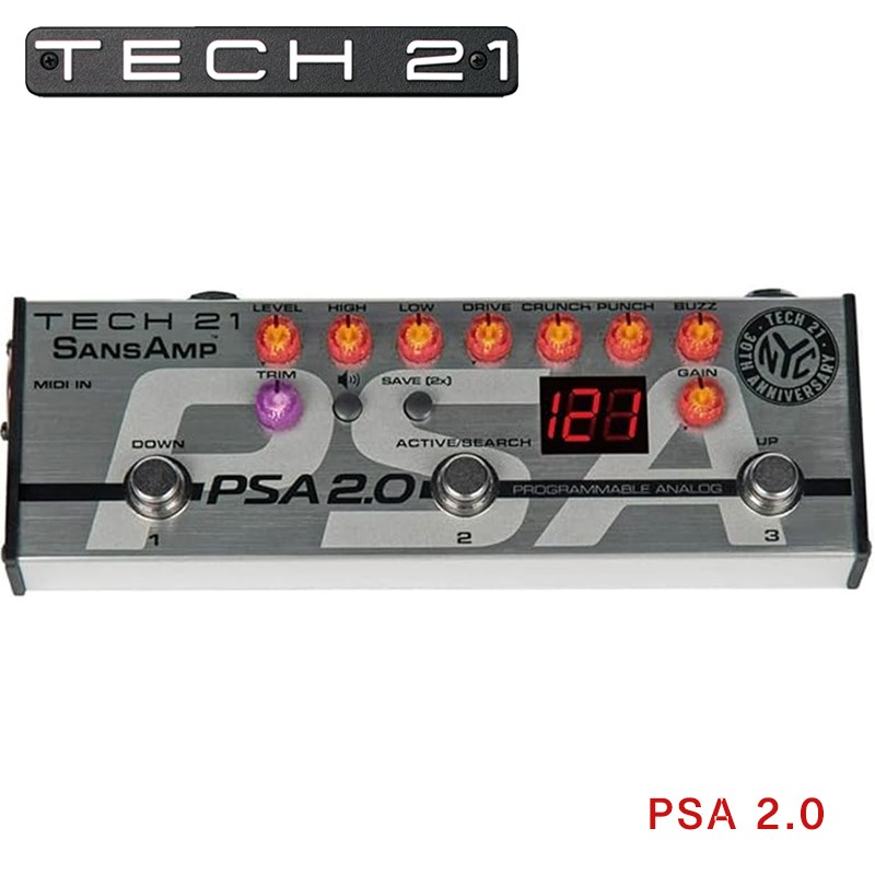 Tech21 SansAmp PSA 2.0 綜合效果器/經典真空管/模擬前級/原廠公司貨