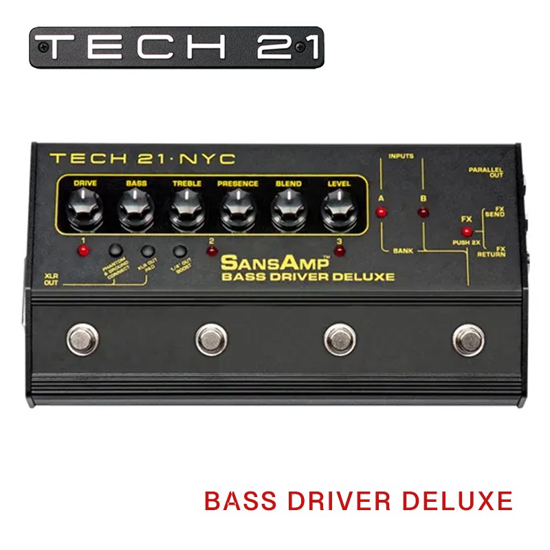 Tech21 SansAmp Bass Driver Deluxe 豪華貝斯效果器-原廠公司貨