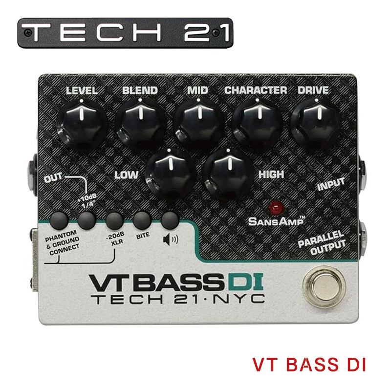 Tech21 SansAmp VT BASS DI 電貝斯多功能低音效果器-原廠公司貨