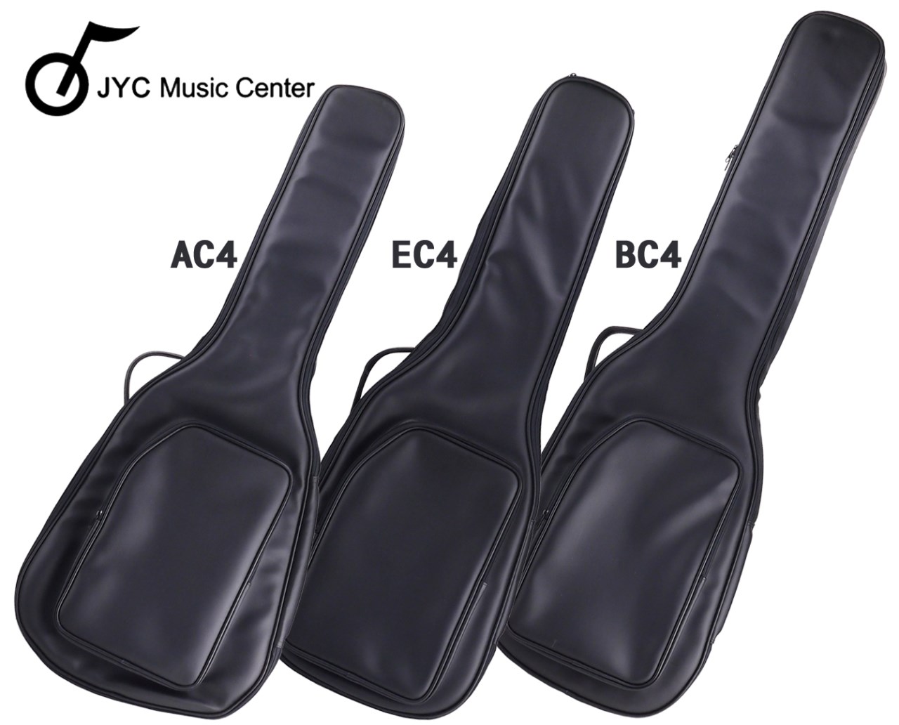 JYC Music BC4 皮質電貝斯雙背立體硬袋-台灣製造
