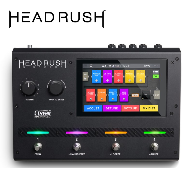 HEADRUSH效果器Gigboard輕旗艦機種 -七吋觸控面板/4核心處理器/高級內建效果器/原廠公司貨