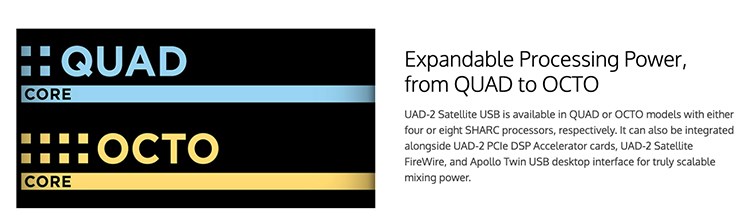 UNIVERSAL AUDIO新款UAD 2 Satellite USB QUAD CORE  混音錄音介面