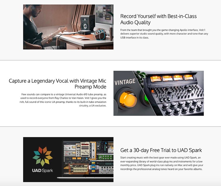 UNIVERSAL AUDIO VOLT 1 混音錄音USB介面 / 通用於MAC或PC