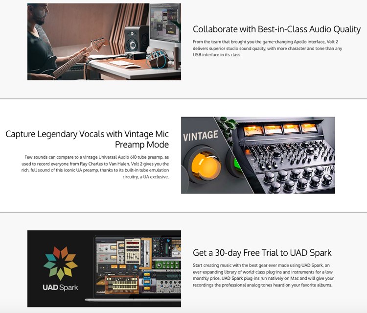 UNIVERSAL AUDIO VOLT 2 混音錄音USB介面 / 通用於MAC或PC