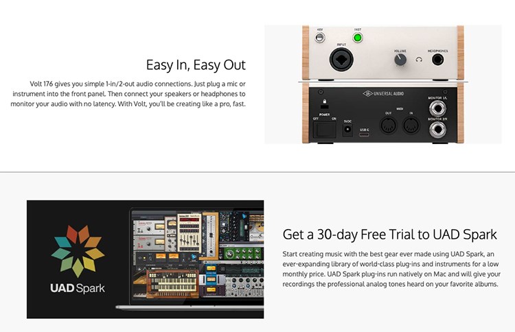 UNIVERSAL AUDIO VOLT 176 混音錄音USB介面 / 通用於MAC或PC