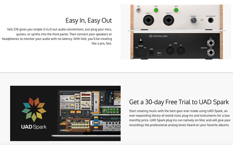UNIVERSAL AUDIO VOLT 276 混音錄音USB介面 / 通用於MAC或PC