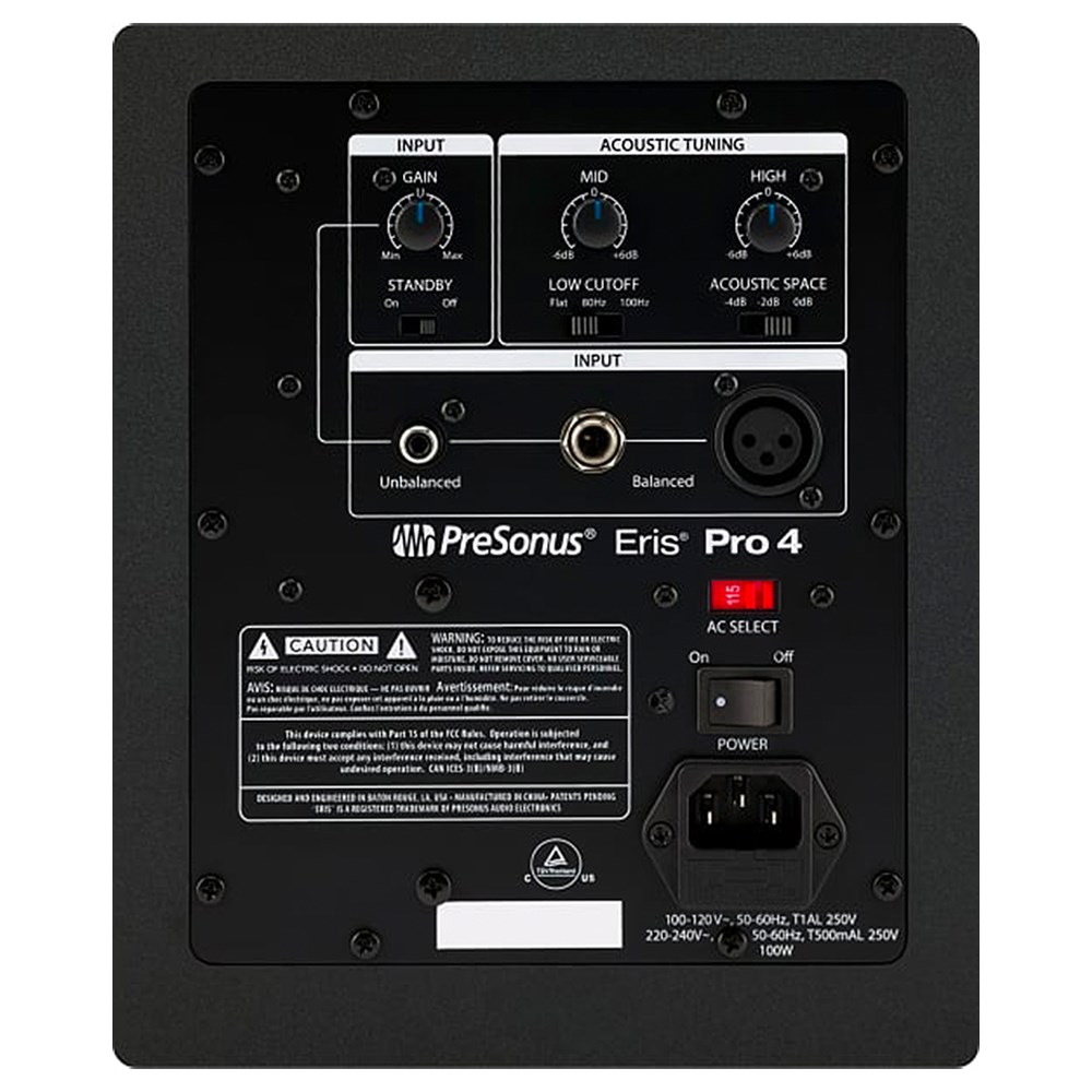 PRESONUS Eris Pro 4同軸專業監聽喇叭一對-加贈Xlr訊號線x2/杜比全景聲製作首選/原廠公司貨