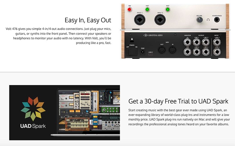 UNIVERSAL AUDIO VOLT 476 混音錄音USB介面 / 通用於MAC或PC