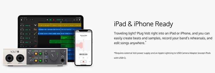UNIVERSAL AUDIO VOLT SB2 通用於MAC或PC/混音專業錄音介面套裝組