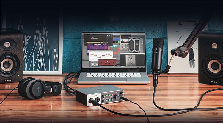 UNIVERSAL AUDIO VOLT SB2 通用於MAC或PC/混音專業錄音介面套裝組