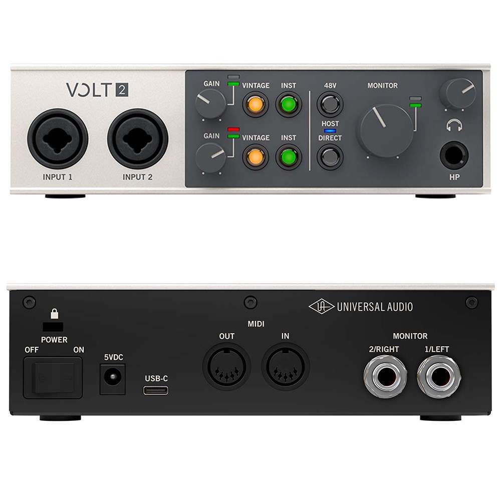 UNIVERSAL AUDIO VOLT SB2 通用於MAC或PC/混音專業錄音介面套裝組