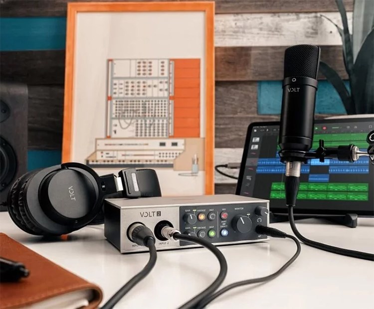 UNIVERSAL AUDIO VOLT SB2 通用於MAC或PC/混音專業錄音介面套裝組