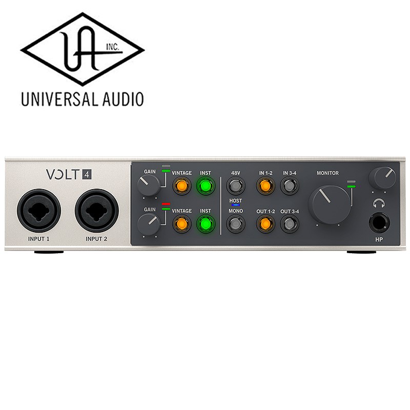 UNIVERSAL AUDIO VOLT 4 專業混音錄音USB介面/通用於MAC或PC/原廠公司貨