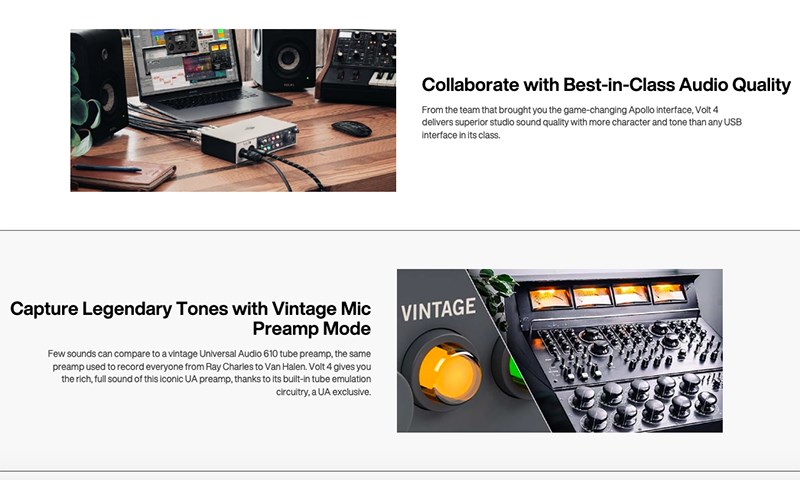 UNIVERSAL AUDIO VOLT 4 專業混音錄音USB介面/通用於MAC或PC/原廠公司貨