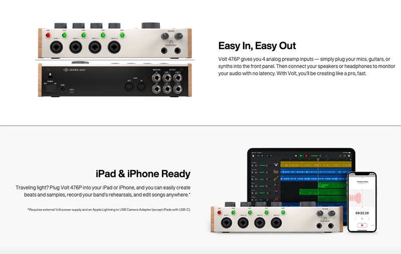 UNIVERSAL AUDIO VOLT 476P 混音錄音USB介面 / 通用於MAC或PC