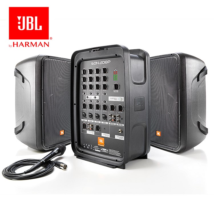 JBL EON 208P 主動式喇叭/8英寸300瓦雙向立體聲音箱/手提箱式設計/藍牙功能