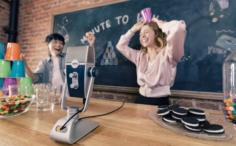 AKG LYRA USB 高性能復古風電容式麥克風/直播隨插即用/4指向/支援多種安裝方式/原廠公司貨