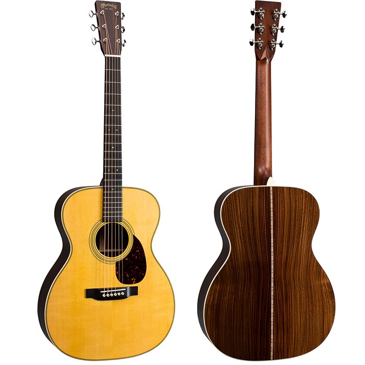 最新款Martin OM-28  嚴選錫特卡雲杉單板 正宗東印度紅木背側面板吉他 - 附琴盒/原廠公司貨