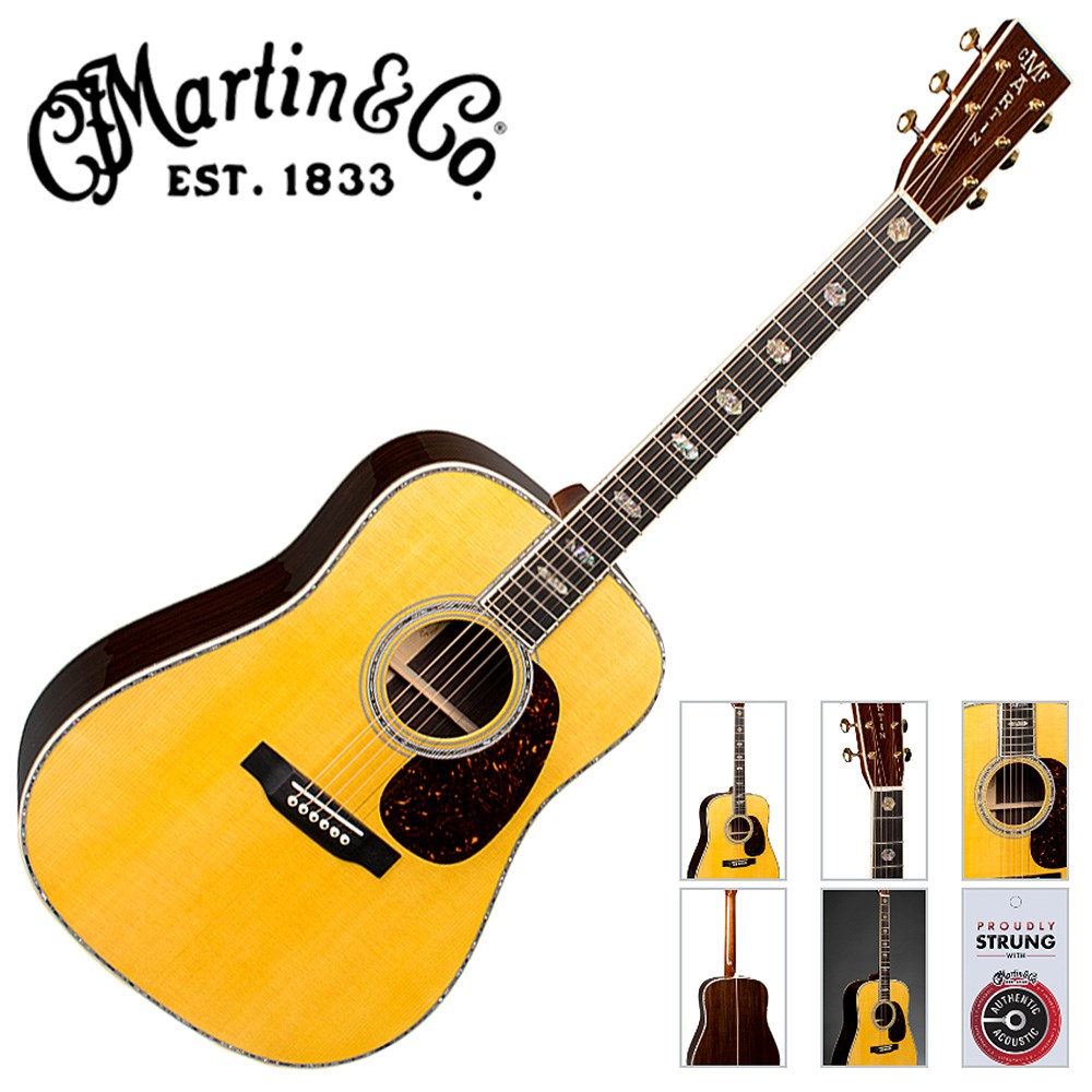 經典預購款-最新款Martin D-45 頂級傳奇名琴/ 東印度紅木背側面板吉他 - 附琴盒/原廠公司貨