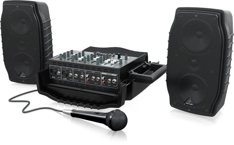 BEHRINGER PPA200便攜式主動喇叭系統-5通道200瓦/Klark Teknik Multi-FX處理器/原廠公司貨