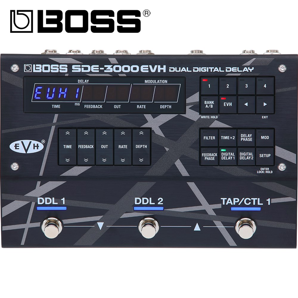 BOSS SDE-3000EVH Delay 機櫃式數位雙延遲效果器/獨特復古機型/Roland原廠公司貨