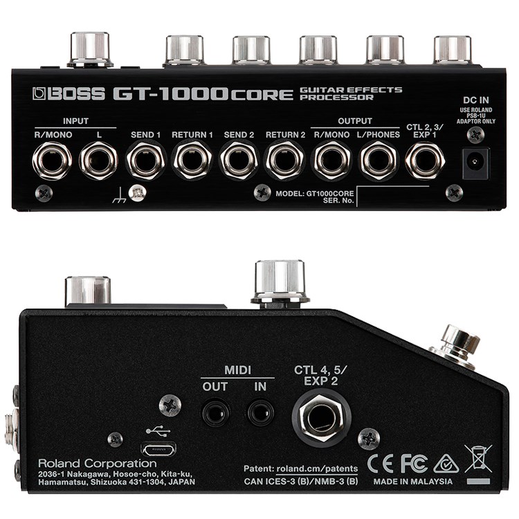 BOSS GT-1000CORE 迷你吉他擴大效果器/輕巧便攜-Roland原廠公司貨