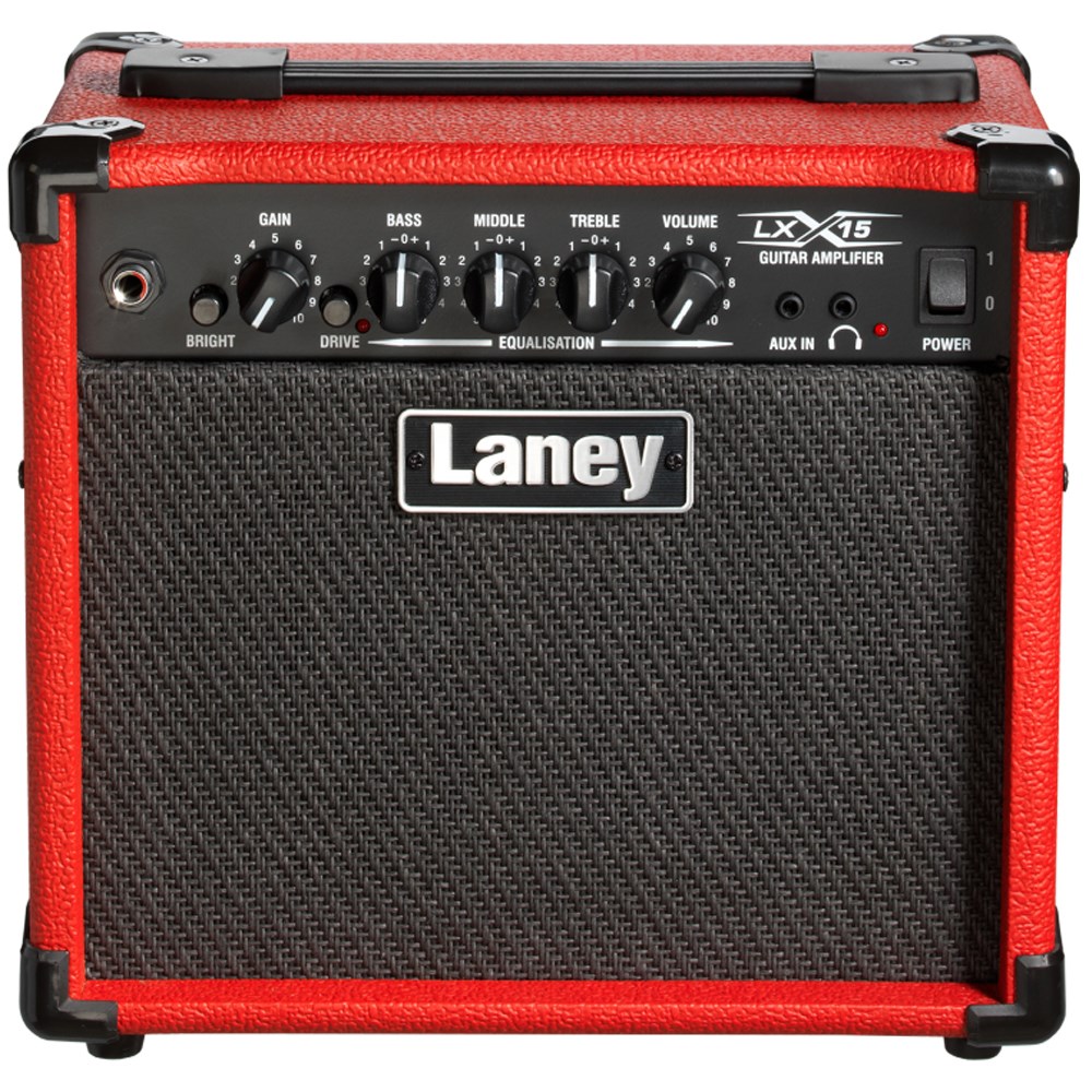 LANEY LX15 RD 紅色電吉他音箱-15W/原廠公司貨