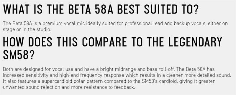 SHURE BETA 58A-X 動圈式人聲麥克風-原廠公司貨