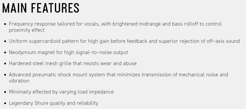  SHURE BETA 58A-X 動圈式人聲麥克風-原廠公司貨