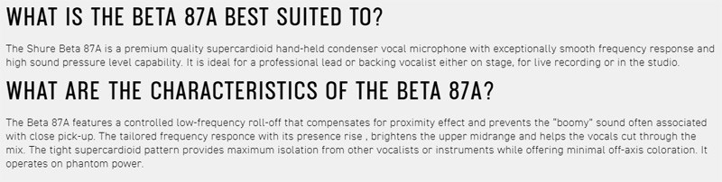 SHURE BETA 87A-X 人聲麥克風 -原廠公司貨