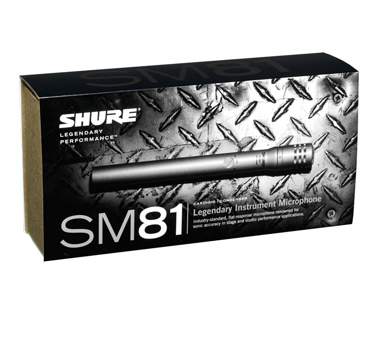 SHURE SM81-LC 心形電容樂器麥克風-原廠公司貨