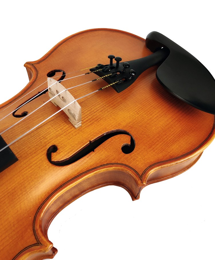 SEKWANG SVN-500雲杉實木虎紋小提琴-4/4嚴選烏木配件/具備微調器/全套配件