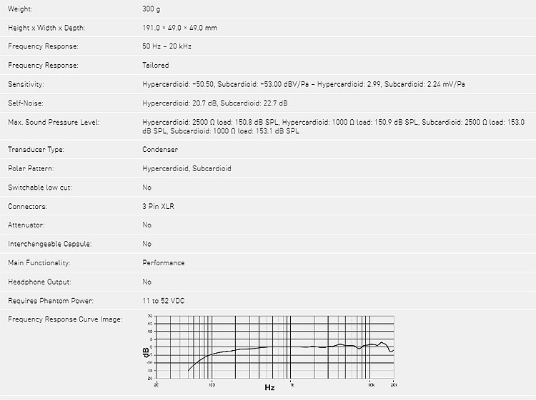 SHURE KSM9HS 極性可切換的電容式麥克風 -原廠公司貨