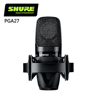 SHURE PGA27 心形大振膜側向電容式麥克風 -原廠公司貨