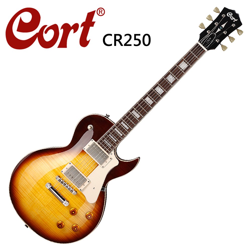 CORT嚴選CR250-VB嚴選電吉他-經典虎紋款-漸層色