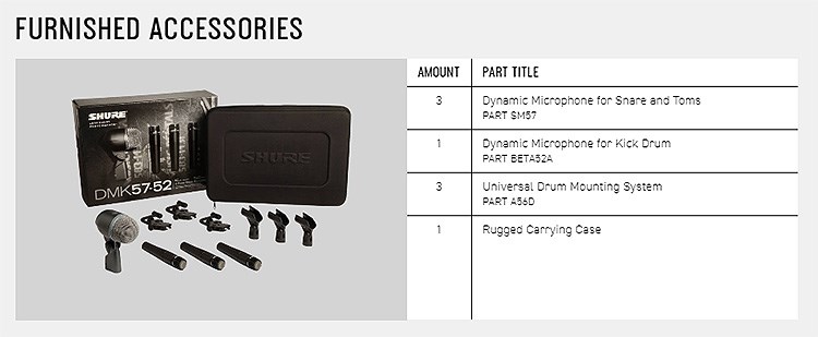 SHURE DMK57-52 鼓麥克風套件-原廠公司貨