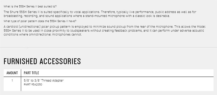 SHURE 55SH SERIES II 現代性能經典人聲麥克風-原廠公司貨