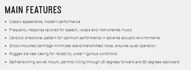 SHURE 55SH SERIES II 現代性能經典人聲麥克風-原廠公司貨