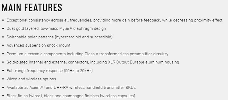 SHURE KSM9-CG 電容聲樂麥克風 -原廠公司貨