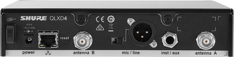 SHURE QLXD4 單頻道接收機-原廠公司貨/需搭配接收機