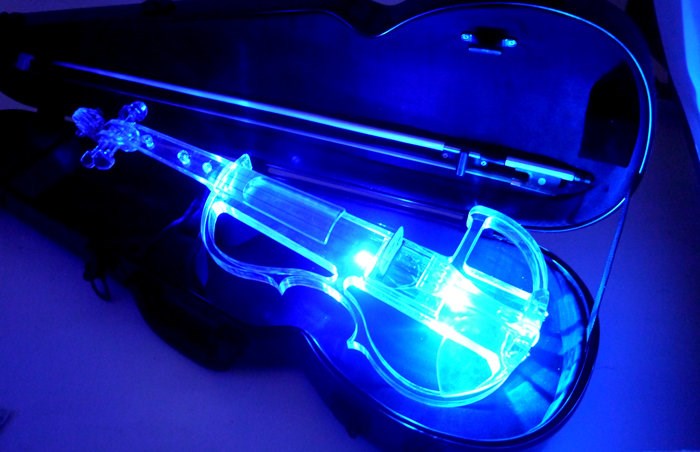 JYC Music嚴選SV-300水晶靜音提琴-單色款/Q調整/9V電池/6.3輸出/家用練習款