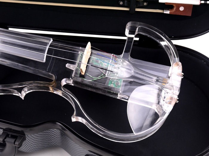 JYC Music嚴選SV-300水晶靜音提琴-單色款/Q調整/9V電池/6.3輸出/家用練習款