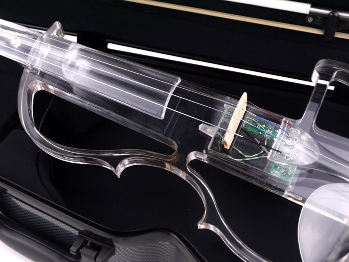 JYC Music嚴選SV-300水晶靜音提琴-單色款/Q調整/9V電池/6.3輸出/家用練習款