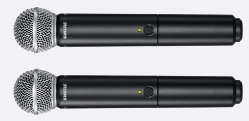 SHURE BLX288 / SM58 雙手握無線人聲麥克風系統-原廠公司貨