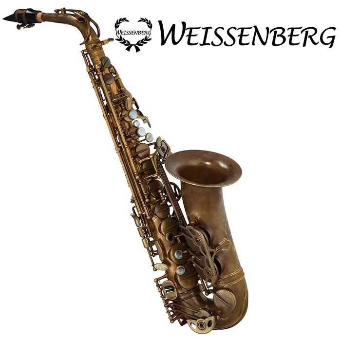  WEISSENBERG A-605GL中音薩克斯風/金漆管身/手工刻花/上下按鍵微調/加大喇叭口/原廠公司貨    
