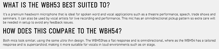 SHURE WBH53B/T 頭戴式人聲麥克風-2色任選/原廠公司貨