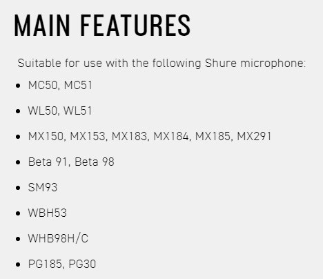 SHURE RK100PK 串聯前置放大器-原廠公司貨