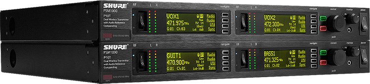 SHURE P10T 全機架雙通道無線發射器-原廠公司貨