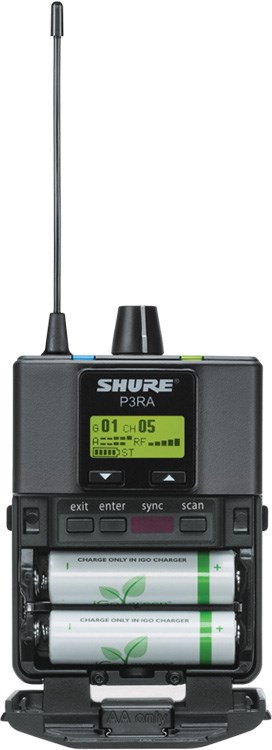 SHURE P3RA 無線腰掛接收器-原廠公司貨